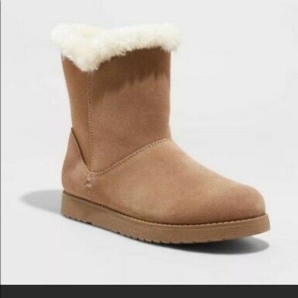 Universal Thread Shoes - Genuine Leather  Shearling Boots
